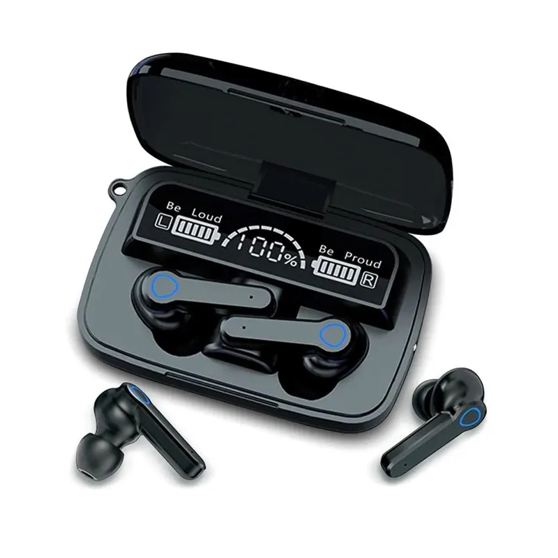 M19 TWS Wireless Bluetooth Earbuds – Touch Control, HD LED Mirror Display &amp;amp;amp;amp;amp; Power Bank