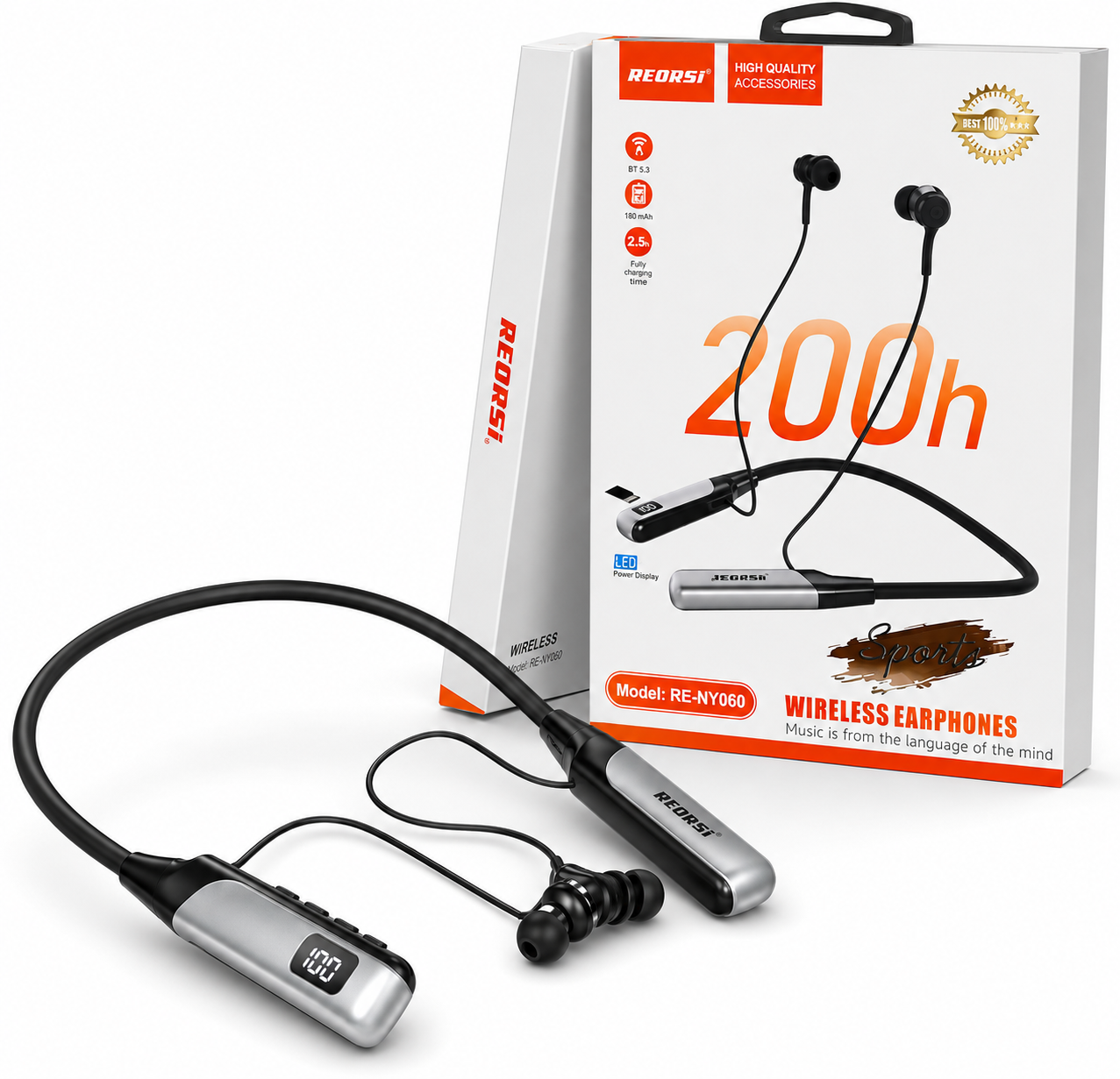 Recrsi RE-NY060 200H Bluetooth Neckband