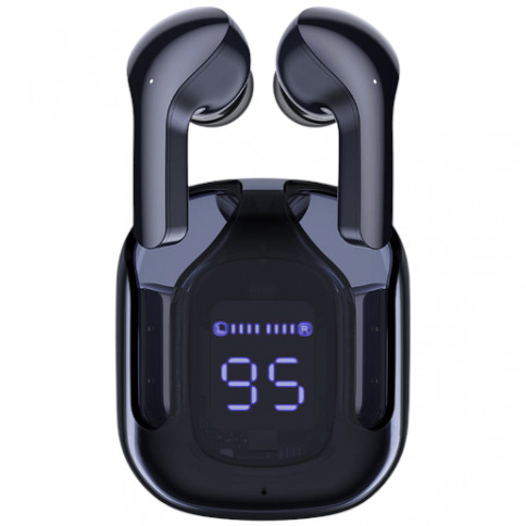 Ultrapods Pro Transparent TWS Earbuds – Bluetooth 5.3 &amp; LED Power Display
